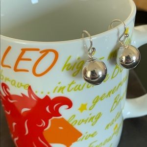 Silpada Silver Ball dangle earrings